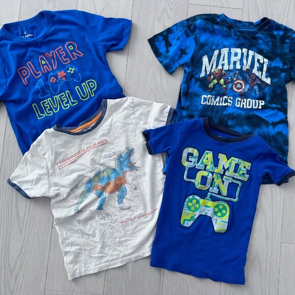 Marvel, Children's Place, Joe Fresh, George set of 4 Tee Shirts Sz 7-8 - Picture 1 of 2